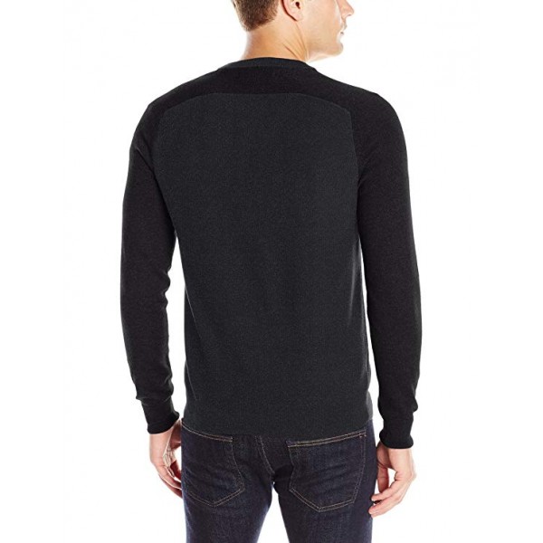  Men's Colorblock V-Neck Sweater