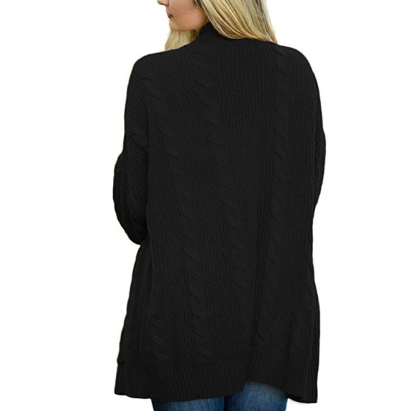 Womens Fashion Open Front Long Sleeve Cardigans Sweater Pocket