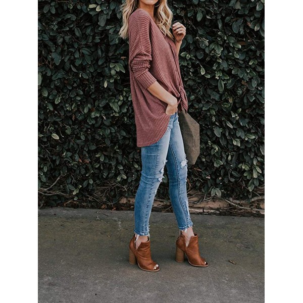 Women's Lightweight Cardigan Sweater Fall V Neck Knitted Top