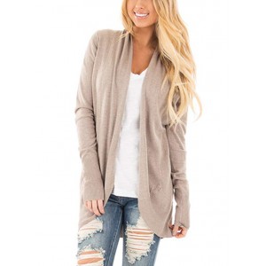 Women's Soft Knit Sweater Outwear Open F...