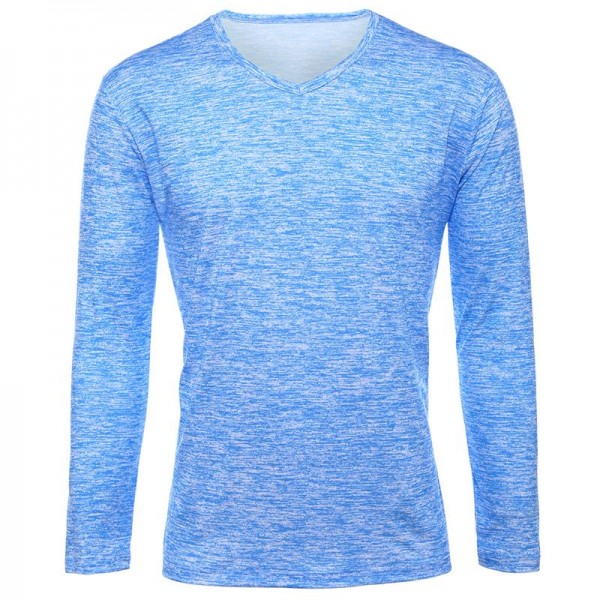 NEW Trendy Men T Shirt Casual Long Sleeve Slim Men's Basic Tops Tees Summer Stretch T-shirt Mens Clothing Chemise Homme